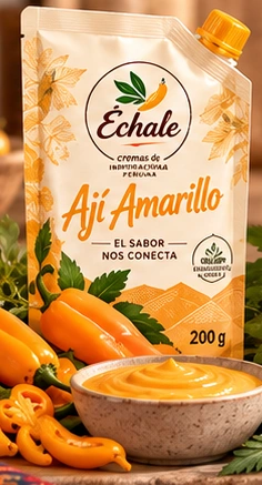 Presentación fotográfica conceptual de Ají amarillo Échale